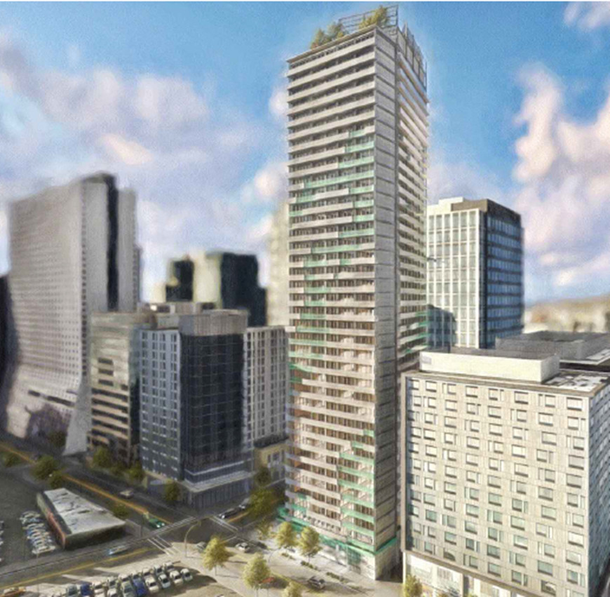 Rendering of building proposal from record 3022347-LU