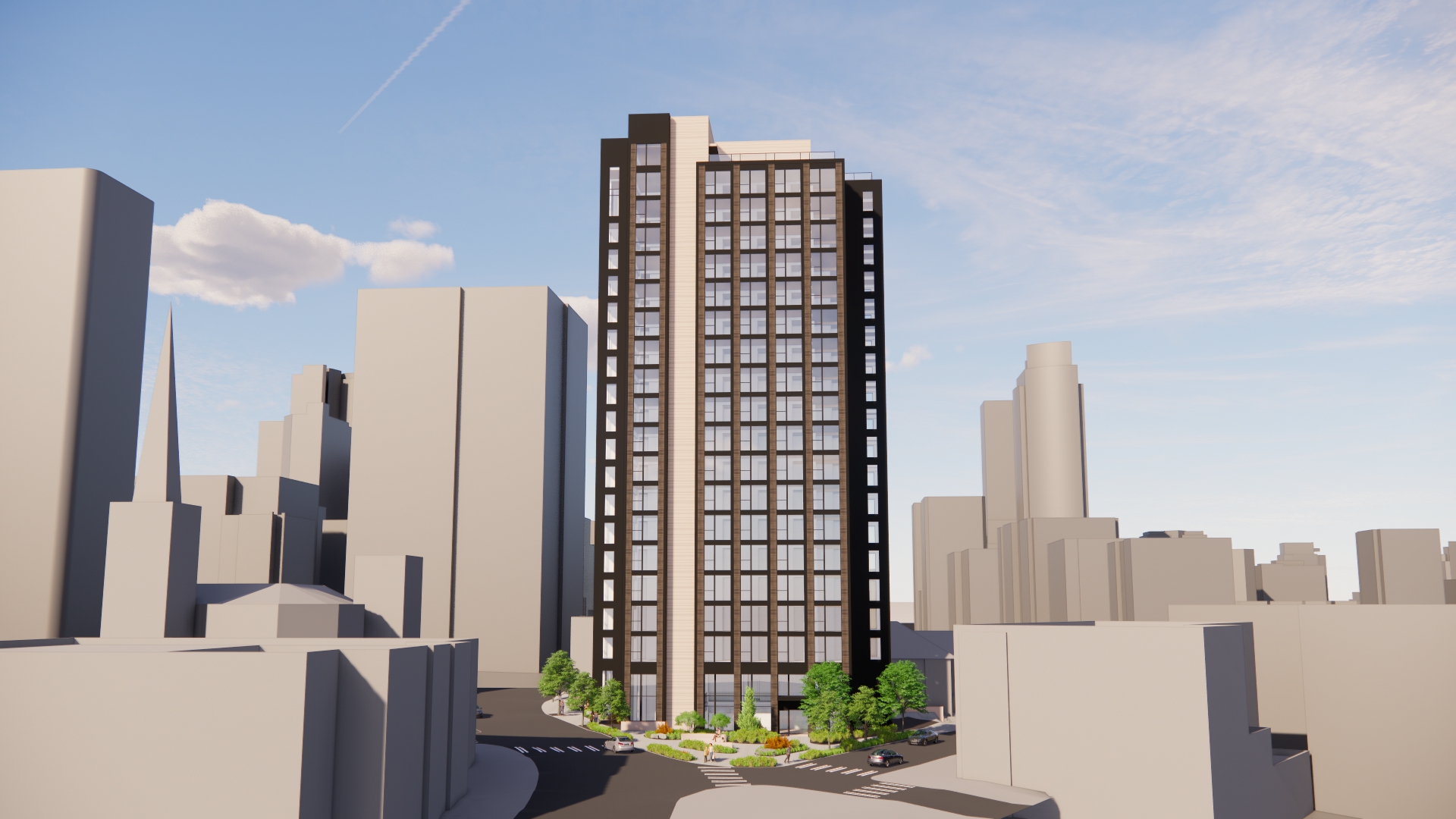 Rendering of building proposal from record 3034493-EG