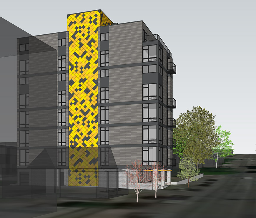 Rendering of building proposal from record 3037495-EG