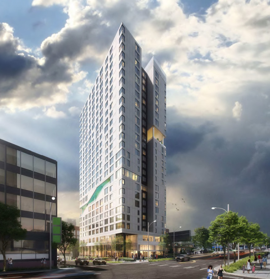 Rendering of building proposal from record 3037792-LU