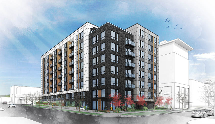 Rendering of building proposal from record 3039194-LU